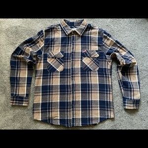 Brixton x Coors Banquet Mens Flannel Shirt - Size Large